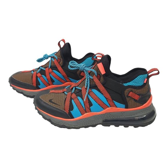 Nike Air Max 270 Bowfin Mens 10 Brown Blue Orange Trail Running Shoe AJ7200-200 - Picture 9 of 11